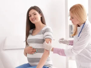 Vaccinate a pregnant woman