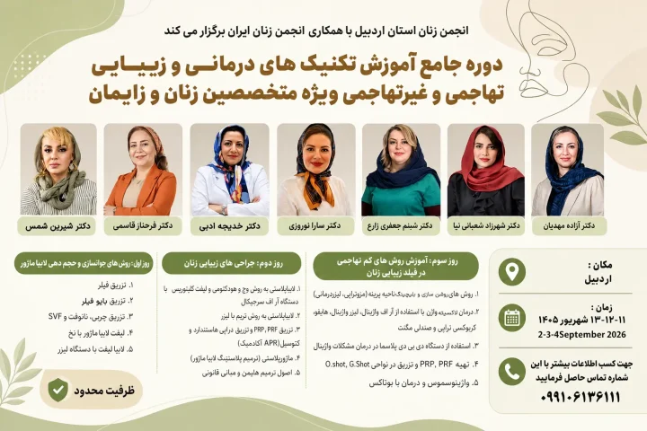 دوره جامع آموزش تکنیک‌های درمانی و زیبایی تهاجمی و غیرتهاجمی - پوستر 01
